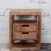 Wohnen 45x55x35 Nachttisch aus Holz - Etersa