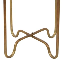 New Wohnen 41x51x41 Orient Beistelltisch mit Spiegelglas - Delamaro