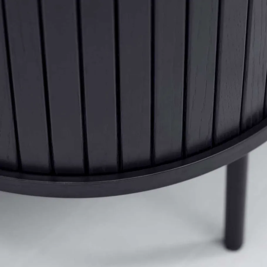 New Wohnen 120x45x60 Ovaler Couchtisch im Skandi Design - Venutura