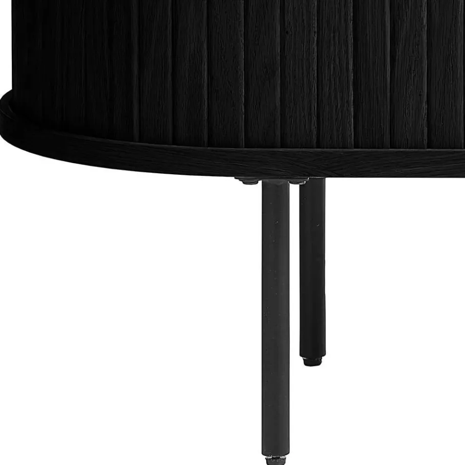 New Wohnen 120x45x60 Ovaler Couchtisch im Skandi Design - Venutura