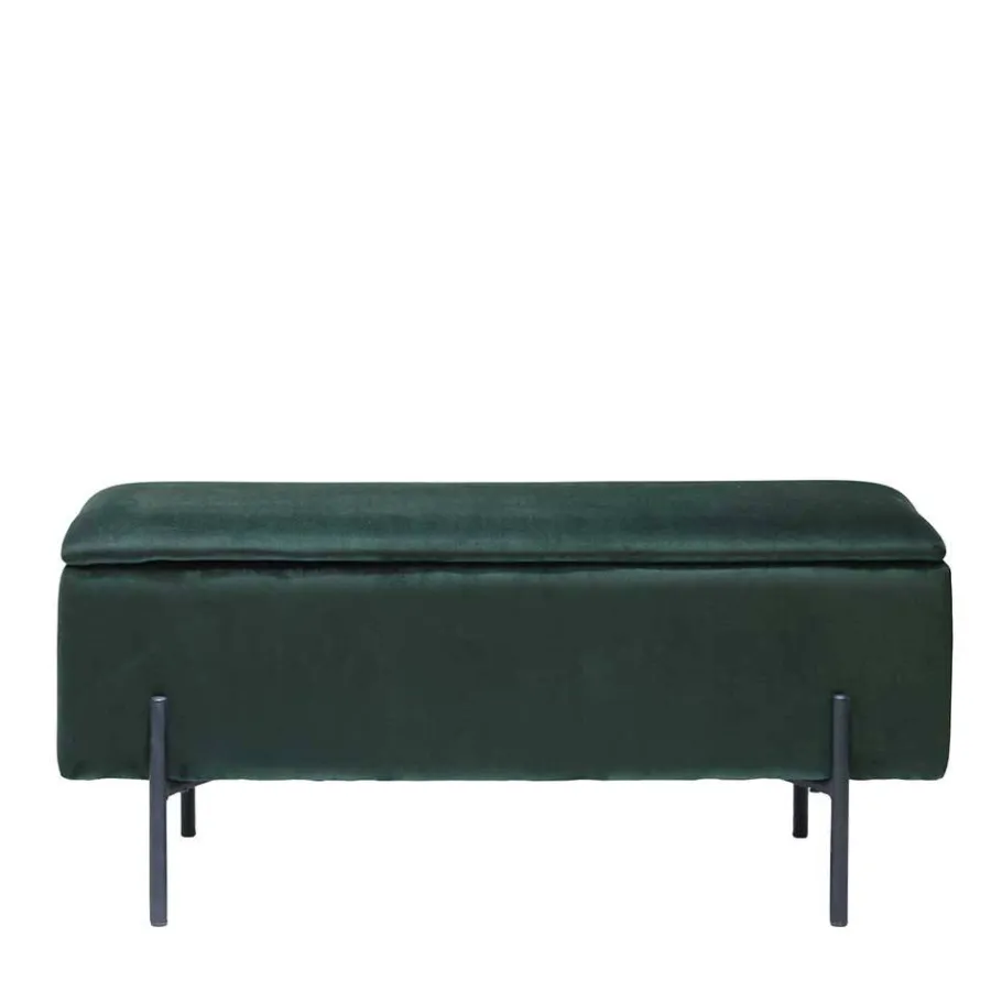 Best Wohnen 95x46x37 Polsterbank in Grün Samt - Vongura