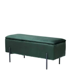 Best Wohnen 95x46x37 Polsterbank in Grün Samt - Vongura