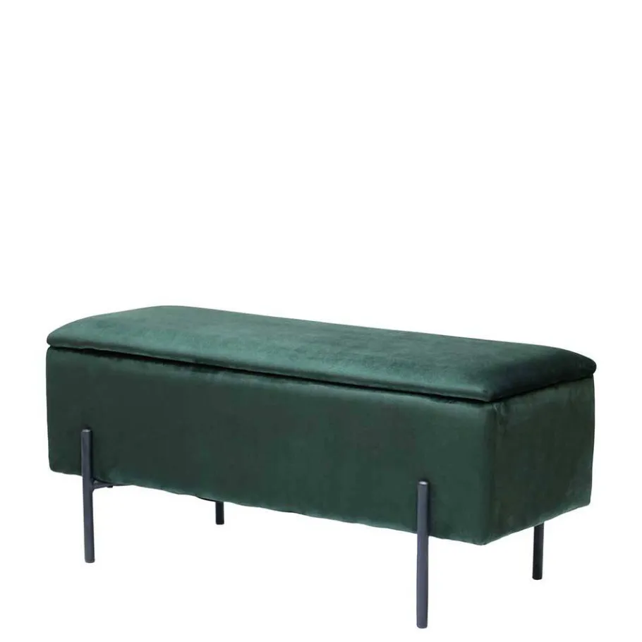 Best Wohnen 95x46x37 Polsterbank in Grün Samt - Vongura