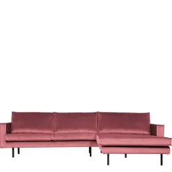 Hot Wohnen 300x85x155 Polsterecke in Pink & Schwarz - Majanco