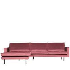 Hot Wohnen 300x85x155 Polsterecke in Pink & Schwarz - Majanco