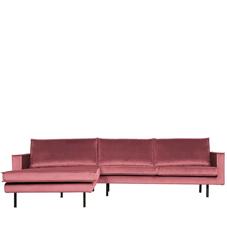 Hot Wohnen 300x85x155 Polsterecke in Pink & Schwarz - Majanco