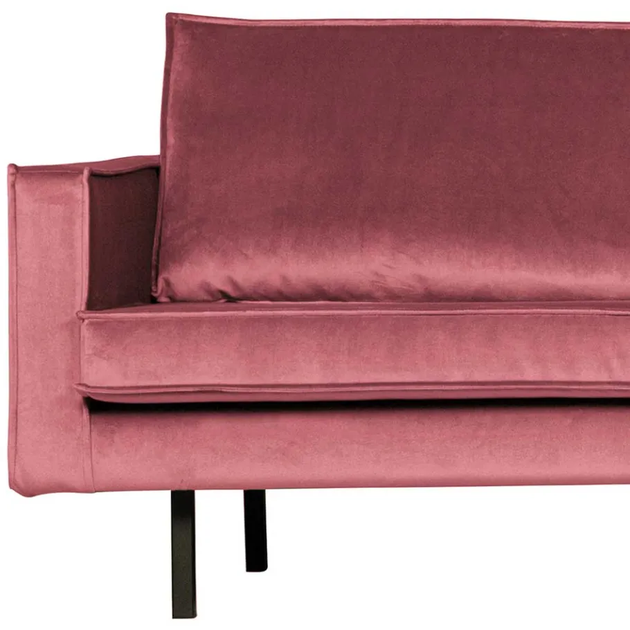 Hot Wohnen 300x85x155 Polsterecke in Pink & Schwarz - Majanco