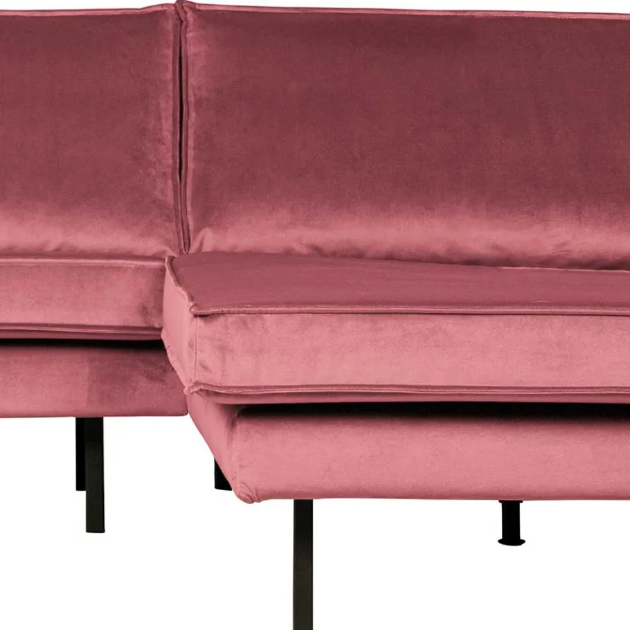 Hot Wohnen 300x85x155 Polsterecke in Pink & Schwarz - Majanco