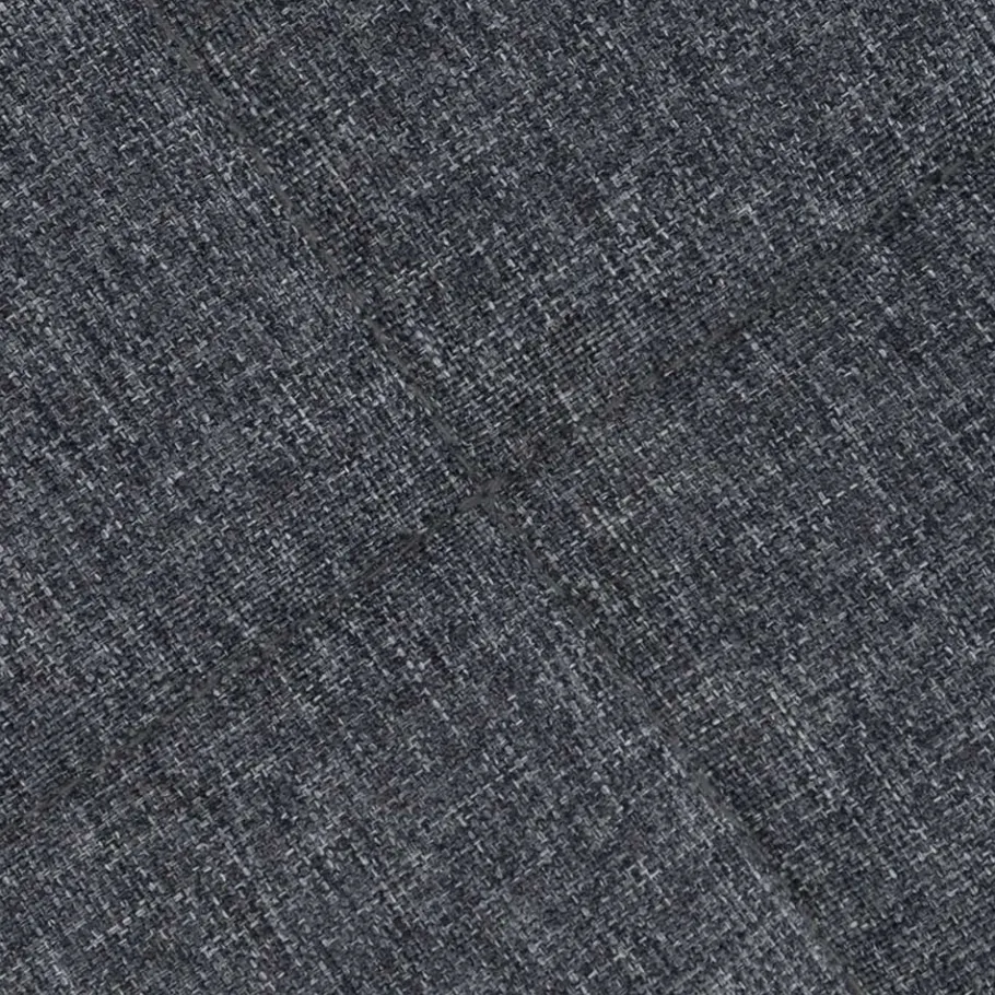 Wohnen 32x47x32 Polsterhocker in Anthrazit Stoff - Zoom
