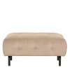 New Wohnen 90x45x90 Polsterhocker in Cremefarben - Leoniara