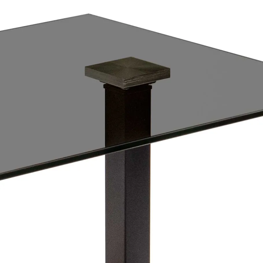 Best Wohnen 70x64x60 Rauchglas Anstelltisch höhenverstellbar - Mally