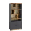 Sale Wohnen 80x182x40 Regal in Holz verwittert - Guerrero