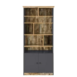 Sale Wohnen 80x182x40 Regal in Holz verwittert - Guerrero