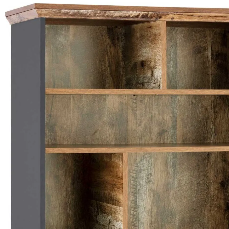 Sale Wohnen 80x182x40 Regal in Holz verwittert - Guerrero