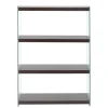 Clearance Wohnen 83x113x30 Regal in Walnussfarben MDF - Ucera