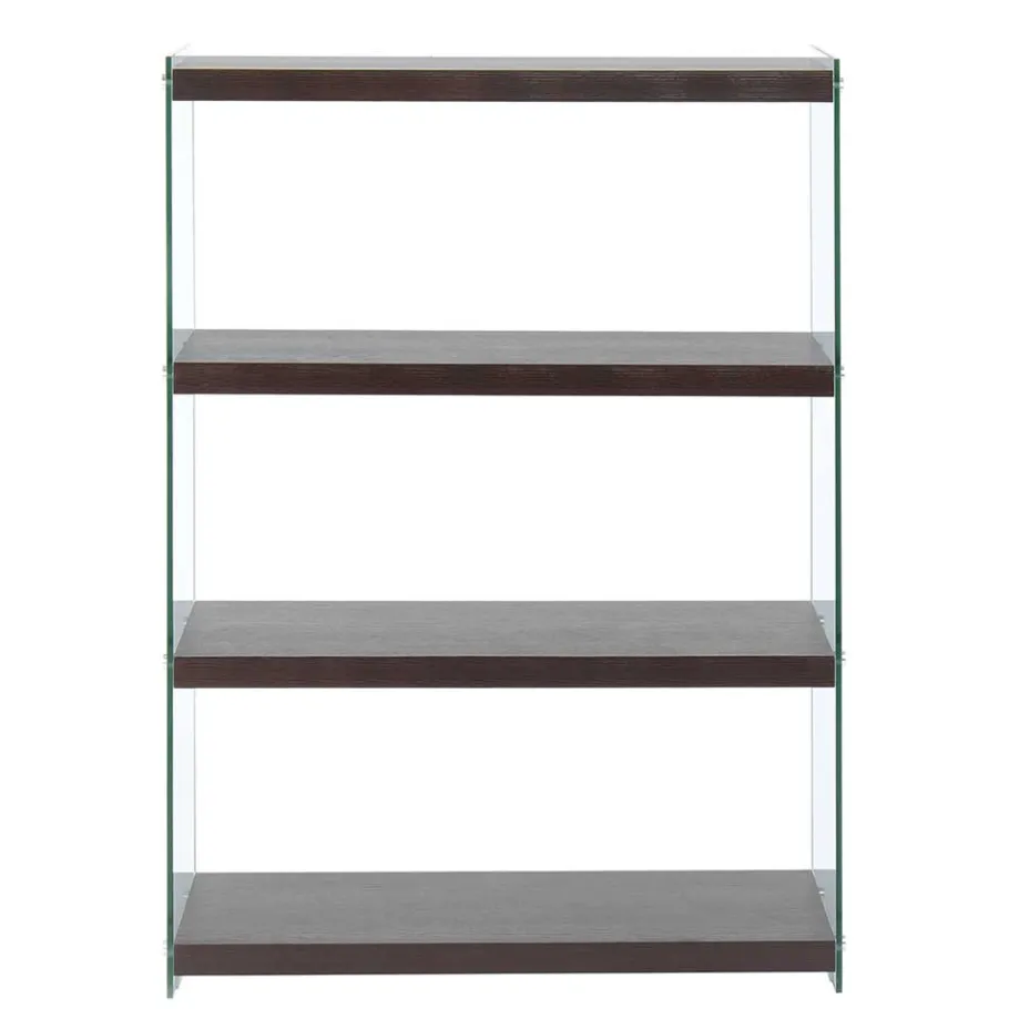 Clearance Wohnen 83x113x30 Regal in Walnussfarben MDF - Ucera
