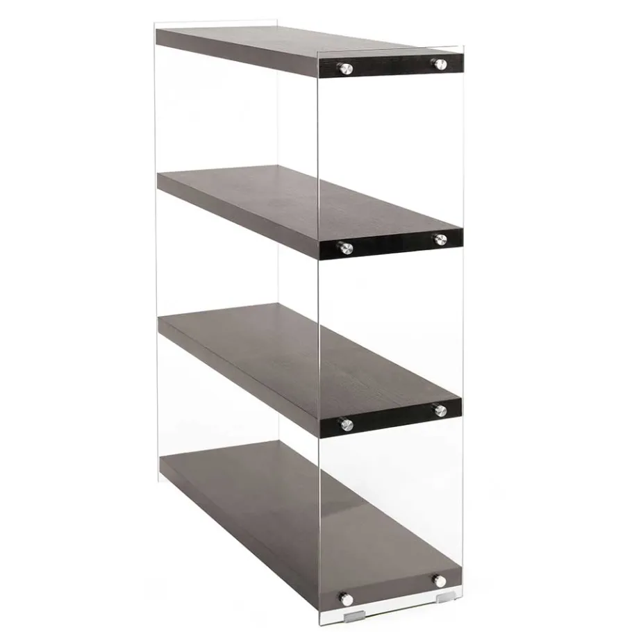 Clearance Wohnen 83x113x30 Regal in Walnussfarben MDF - Ucera