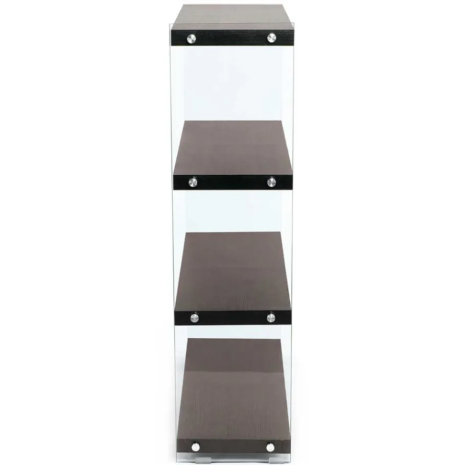 Clearance Wohnen 83x113x30 Regal in Walnussfarben MDF - Ucera