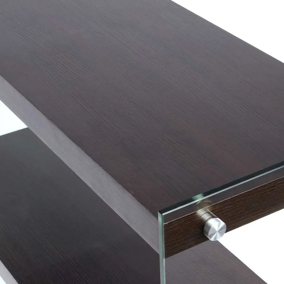 Clearance Wohnen 83x113x30 Regal in Walnussfarben MDF - Ucera