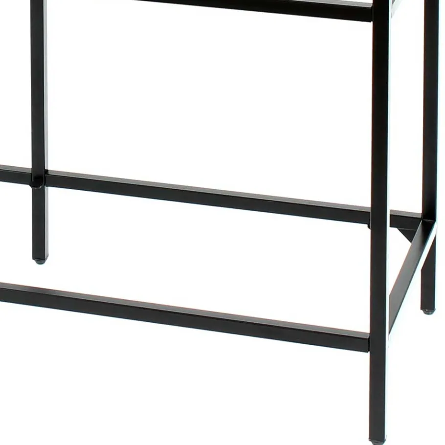 Best Wohnen 100x93x36 Regal mit drei - Glasablagen