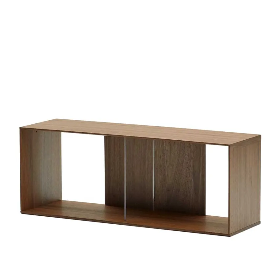 Best Wohnen 101x38x30 Regel Element in Nussbaum Furnier - Lician