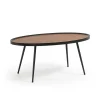 Wohnen 102x44x56 Retro Couchtisch in Oval - Neptun