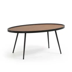 Wohnen 102x44x56 Retro Couchtisch in Oval - Neptun