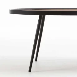Wohnen 102x44x56 Retro Couchtisch in Oval - Neptun