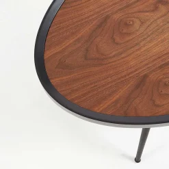 Wohnen 102x44x56 Retro Couchtisch in Oval - Neptun