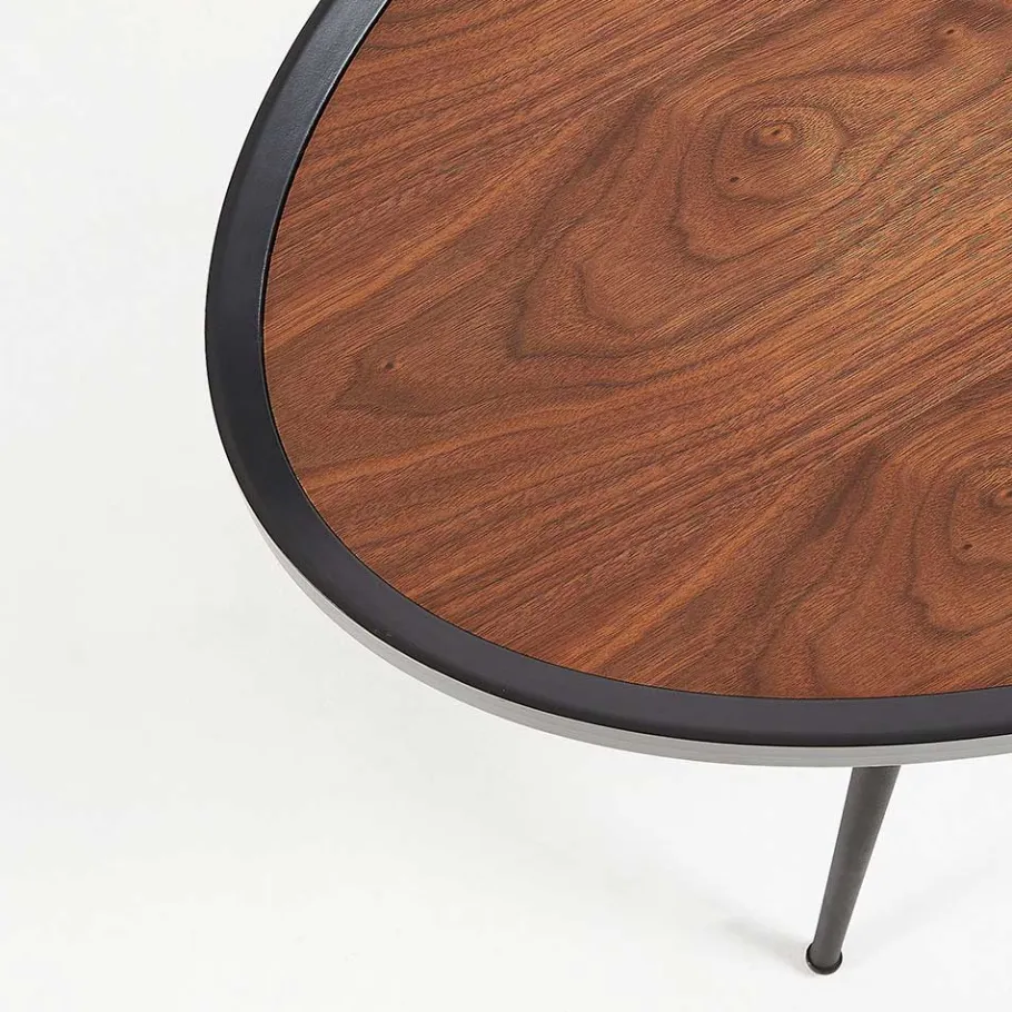 Wohnen 102x44x56 Retro Couchtisch in Oval - Neptun