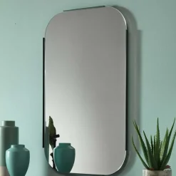 Hot Wohnen 101x61x2 Retro Hängespiegel mit Glasrahmen - Bageria