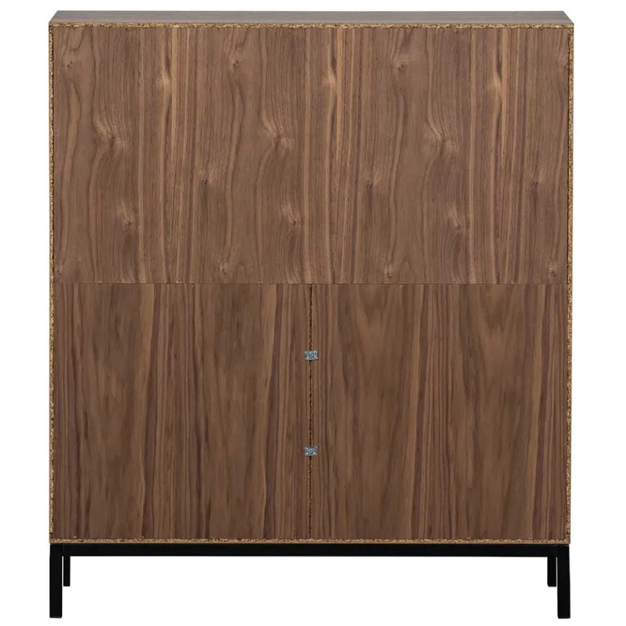Best Wohnen 81x81x35 Retro Schrank mit Fach & 2 Türen - Bradley