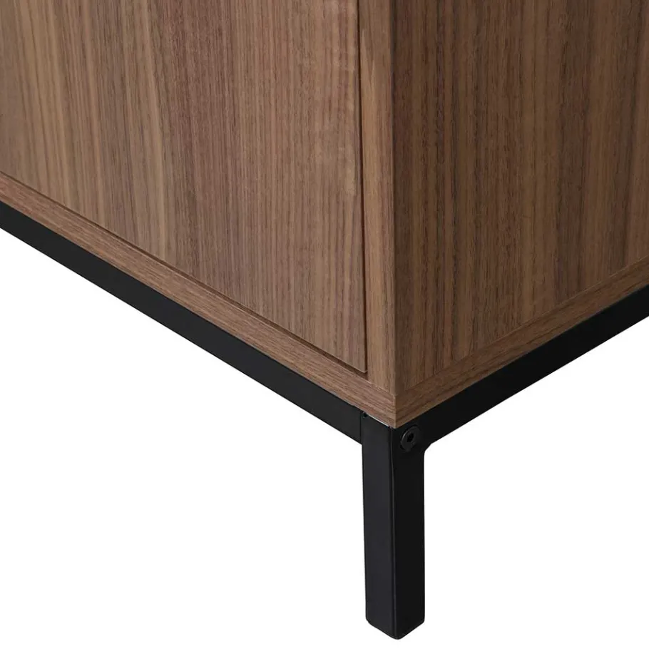 Best Wohnen 81x81x35 Retro Schrank mit Fach & 2 Türen - Bradley