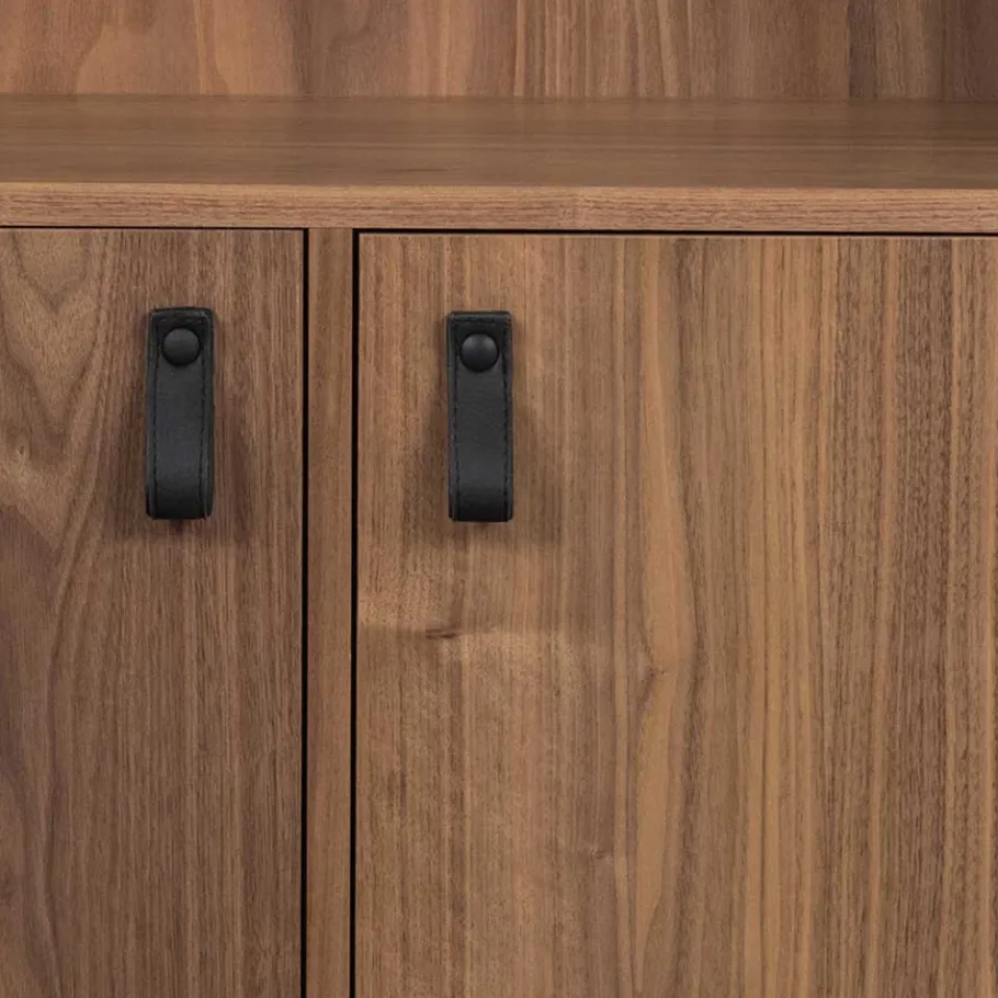 Best Wohnen 81x81x35 Retro Schrank mit Fach & 2 Türen - Bradley