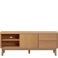 Discount Wohnen 152x60x42 Retro TV Lowboard in Eiche - Adunia