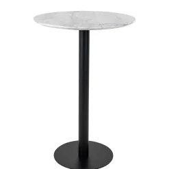 Outlet Wohnen 70x105x70 Runder Stehtisch in Marmoroptik - Fredira