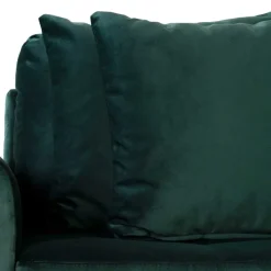 New Wohnen 290x76x170 Samt Ecksofa im Skandi Design - Bonisa