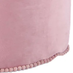 Hot Wohnen 47x32x47 Samt Hocker Pouf in Rosa - Strada