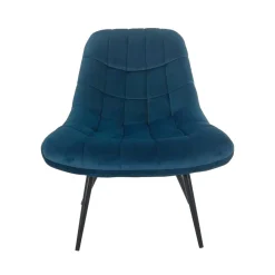 Online Wohnen 76x86x86 Samt Loungestuhl in Blau - Sixtys