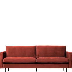 Sale Wohnen 230x83x88 Samt Wohnzimmercouch in Kastanien Braun - Enzing