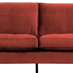 Sale Wohnen 230x83x88 Samt Wohnzimmercouch in Kastanien Braun - Enzing