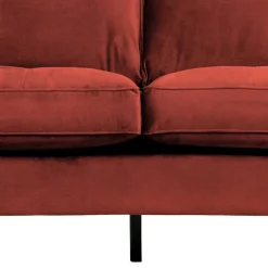 Sale Wohnen 230x83x88 Samt Wohnzimmercouch in Kastanien Braun - Enzing