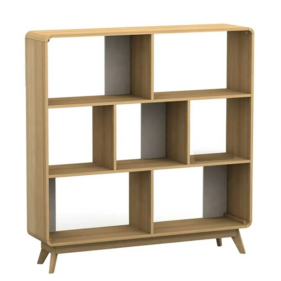 Sale Wohnen 122x126x29 Scandi Standregal in Natur - Jendren