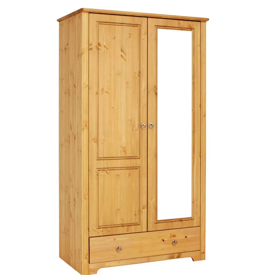 Wohnen 106x191x59 Schlafzimmer Schrank in Kiefer Natur - Imressa I