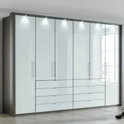 Discount Wohnen 307x240x58 Schlafzimmerschrank mit Falttüren - Audra