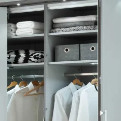 Discount Wohnen 307x240x58 Schlafzimmerschrank mit Falttüren - Audra