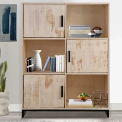 Discount Wohnen 110x140x39 Schrank mit 3 Türen & 3 Fächern - Pseino