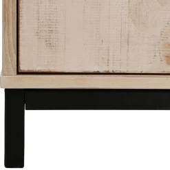 Discount Wohnen 110x140x39 Schrank mit 3 Türen & 3 Fächern - Pseino