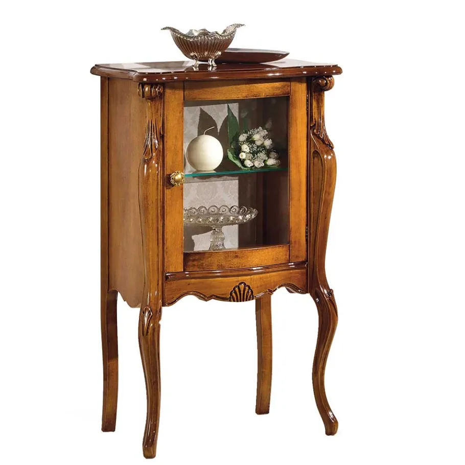 New Wohnen 61x100x40 Schrank mit Glastür - Carlenna I