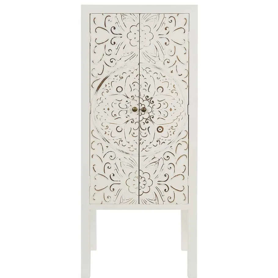 Sale Wohnen 50x121x36 Shabby Chic Schrank mit Ornament Muster - Acacio